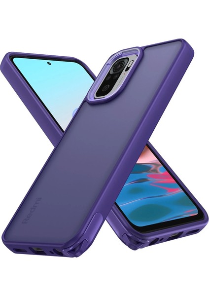 Xiaomi Redmi Note 10 Kılıf Elegant Kapak - Derin Mor Bstmy