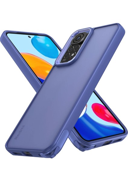 Xiaomi Redmi Note 11 Kılıf Elegant Kapak - Açık Mavi Bstmy
