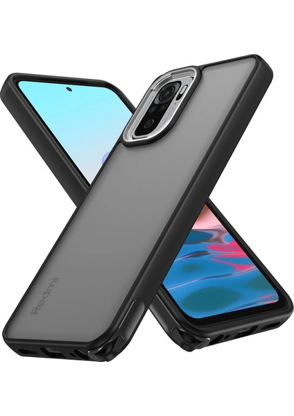 Xiaomi Redmi Note 10 Kılıf Elegant Kapak - Siyah Bstmy
