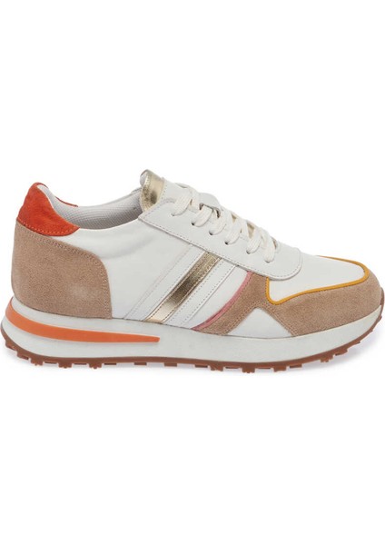 Beyaz Hakiki Deri Kadın Sneaker - K24I1AY67372-A26
