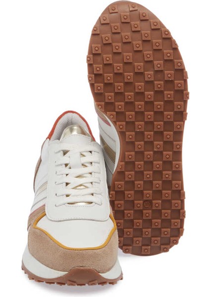 Beyaz Hakiki Deri Kadın Sneaker - K24I1AY67372-A26