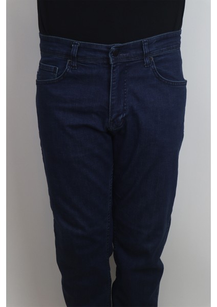 Fistan Store Erkek Lacivert Yüksek Bel Rahat Kesim Boru Paça Jean Pantolon fiyatları