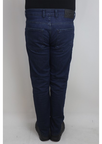 Fistan Store Erkek Lacivert Yüksek Bel Rahat Kesim Boru Paça Jean Pantolon fırsatları