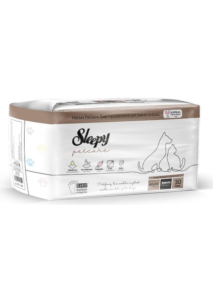 Çiş Pedi Petcare 120 Adet Kedi ve Köpek Islak Havlusu 240 Adet - Petcare Bakım fırsatları