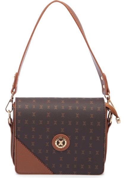 Kahve Print Kadın Omuz Çantası - S25Y1PR09168-T4J