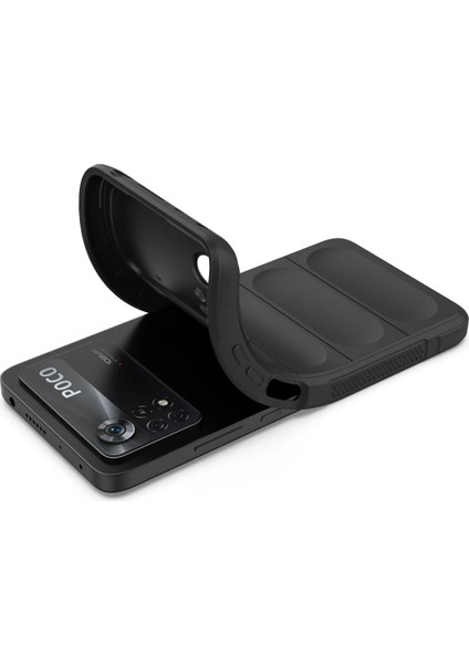 Xiaomi Poco X4 Pro 5g Kılıf Optimum Silikon - Siyah Bstmy