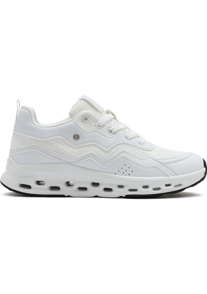 Kadın Bej Bağcıklı Kalın Tabanlı Sneaker 25SFE495714