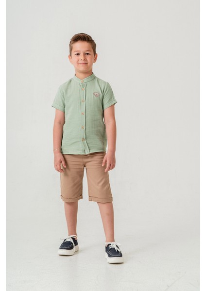 Hakim Yaka Şortlu Erkek Çocuk Takım 2551