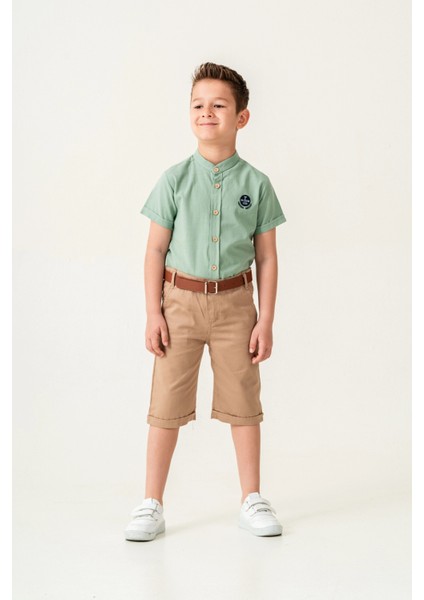 Hakim Yaka Şortlu Erkek Çocuk Takım 2544