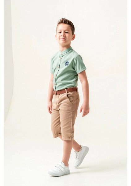 Hakim Yaka Şortlu Erkek Çocuk Takım 2544 fırsatları