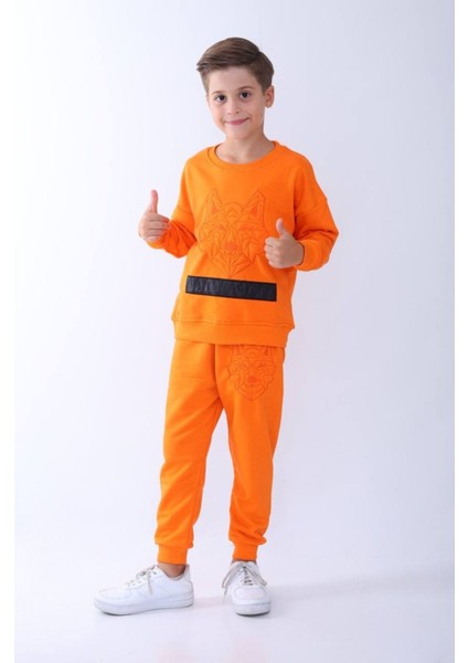 Kurt Kabartmalı 2 Iplik Erkek Eşofman Takımı