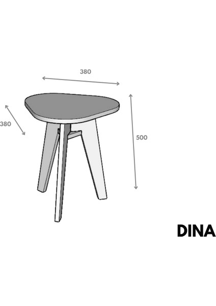 Dina Huş Ağacı Üçgen Tekli Plywood Sehpa – İskandinav tasarım, Doğal Ahşap, Modern Tasarım Yan Sehpa fırsatları