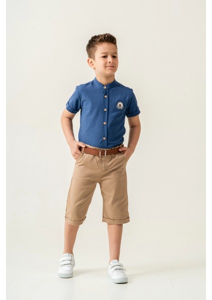 Hakim Yaka Şortlu Erkek Çocuk Takım 2544