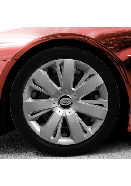 Hyundai Elentra 15 Inç Jant Kapağı Amblemli Gri (4 Adet) 114 Wg
