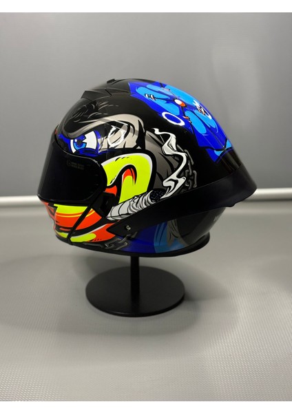 WS-202 Güneş Vizörlü Çene Açılır Kask B1 (Siyah Vizör) modelleri