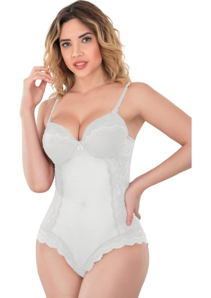 Ekru Mı Emay 176 Dantelli Body