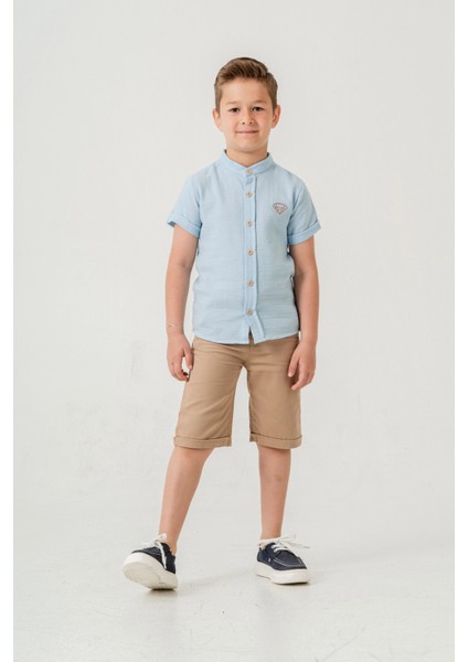 Hakim Yaka Şortlu Erkek Çocuk Takım 2551