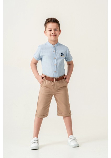 Hakim Yaka Şortlu Erkek Çocuk Takım 2544