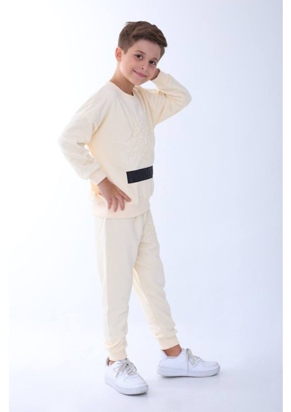 Kurt Kabartmalı 2 Iplik Erkek Eşofman Takımı