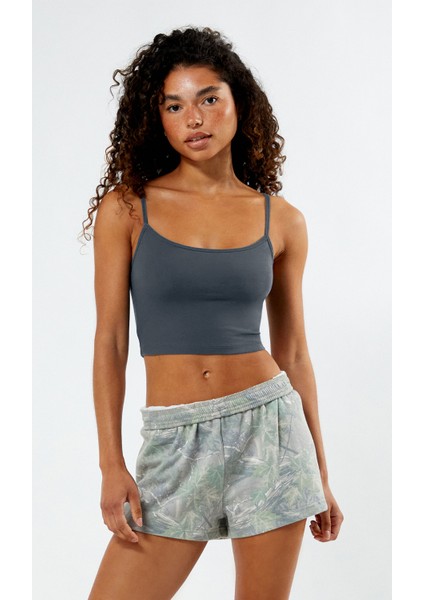Kadın Ip Askılı Crop Top Büstiyer