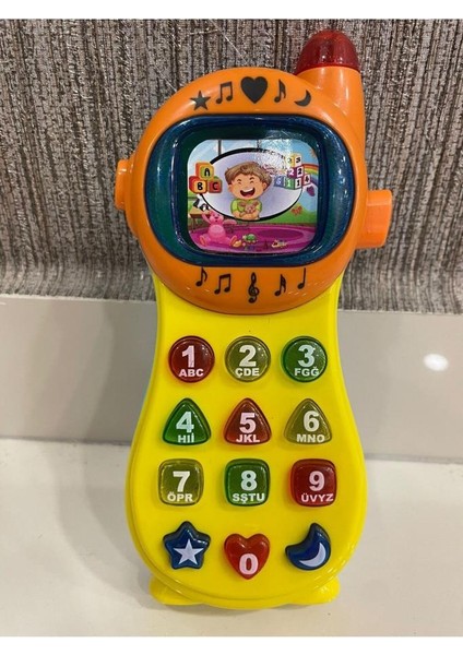 1 Adet Türkçe Konuşan Eğitici Işıklı ve Sesli Neşeli Telefon