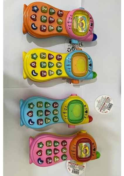 1 Adet Türkçe Konuşan Eğitici Işıklı ve Sesli Neşeli Telefon