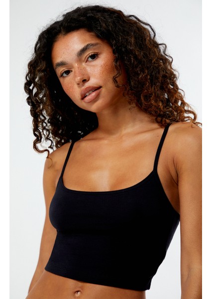 Kadın Ip Askılı Crop Top Büstiyer
