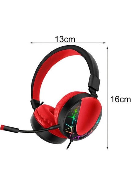 Akz 021 Kablolu Mikrofonlu Işıklı Oyuncu Kulaklığı Rgb Kırmızı fiyatları