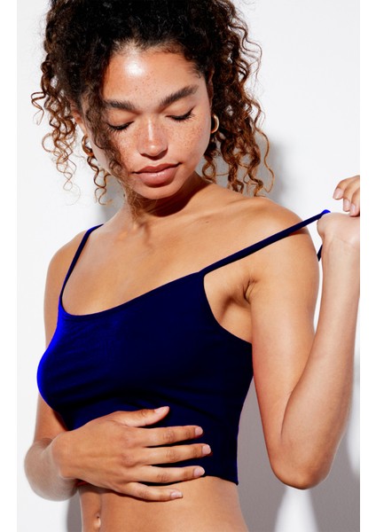 Kadın Ip Askılı Crop Top Büstiyer fiyatları