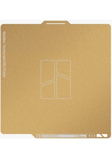 Bambu Lab X1-P1-A1 Uyumlu Çift Taraflı Pütürlü Pei TABLA-FAP007