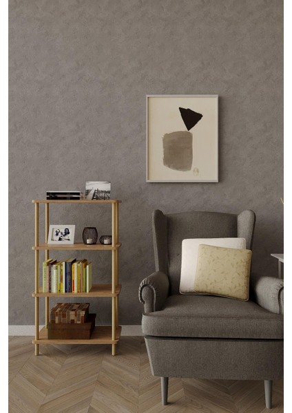4 Katlı Ahşap Açık Raf Kitaplık – 30X50X104 cm – Çok Amaçlı Dekoratif Raf Ünitesi