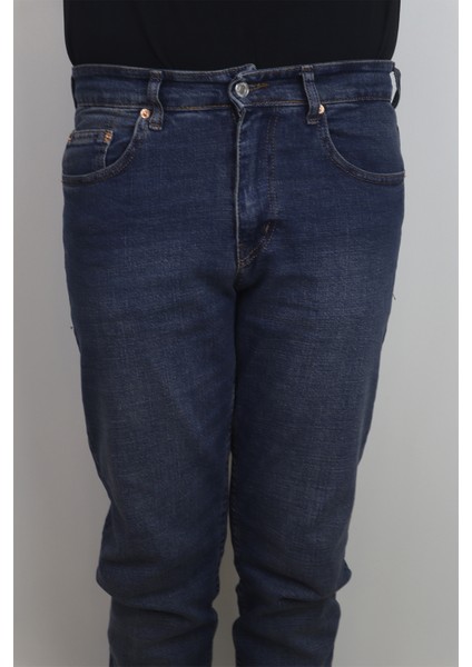 Fistan Store Erkek Lacivert Yüksek Bel Rahat Kesim Boru Paça Jean Pantolon fiyatları