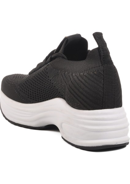 Siyah Triko Kalın Taban Kadın Sneaker Lady 5002 Z fırsatları