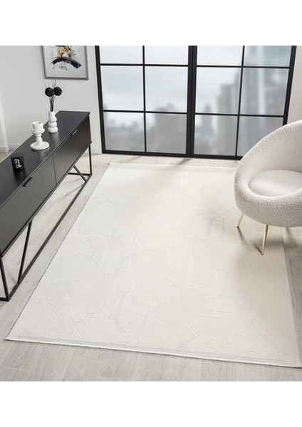 Arvel AR011A Beyaz Koridor Halısı Mutfak Halısı Salon Halısı