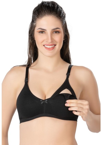 Siyah Mı Emay 1421 Modal Cotton Emzirme Sütyen