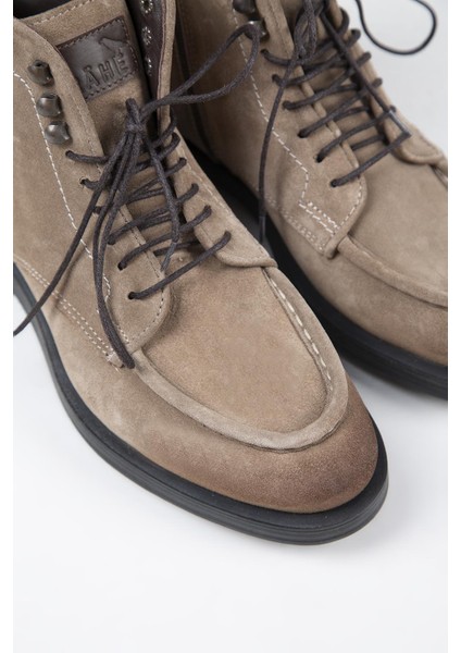 Dante Erkek Hakiki Deri Bağcıklı Fermuarlı Vizon Bot fırsatları