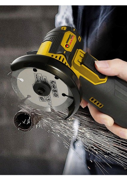 ALMAN-MS365 Çift Akülü Açılı Şarjlı Avuç Taşlama Demir Kesme 75MM