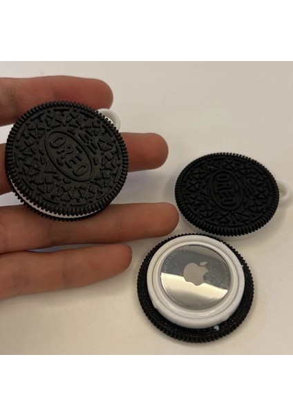 Airtag Için Oreo Temalı Kılıf Anahtarlık