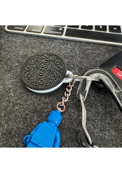 Airtag Için Oreo Temalı Kılıf Anahtarlık