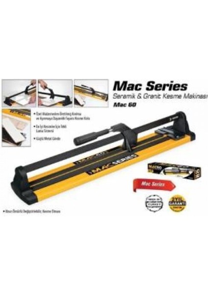 Mac 60 cm Seramik, Granit ve Fayans Kesme Makinası
