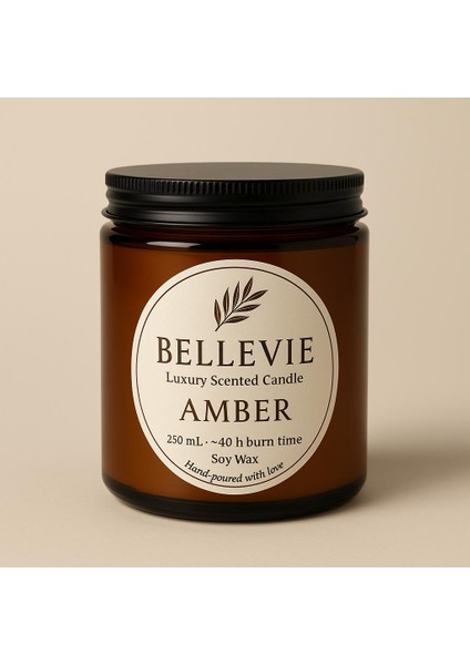 candles El Yapımı Kavanoz Kokulu Mum – Amber