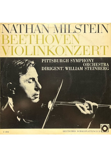 Nathan Milstein Beethoven Violinkonzert Lp Plak