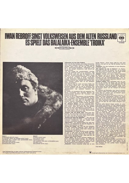 Iwan Rebroff Singt Lp Plak