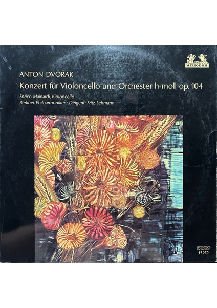Anton Dvorak Konzert Für Violencello Lp Plak