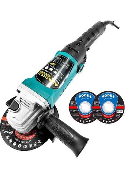 DM803 Devir Ayarlı Spral Taşlama Makinası Avuç Içi Taşlama 115 mm 2 Adet Disk Hediye