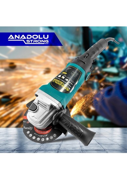 DM803 Devir Ayarlı Spral Taşlama Makinası Avuç Içi Taşlama 115 mm 2 Adet Disk Hediye