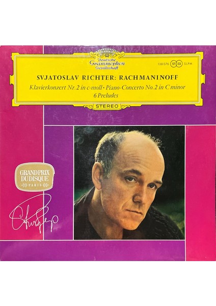 Svjatoslav Richter: Rachmaninoff Lp Plak