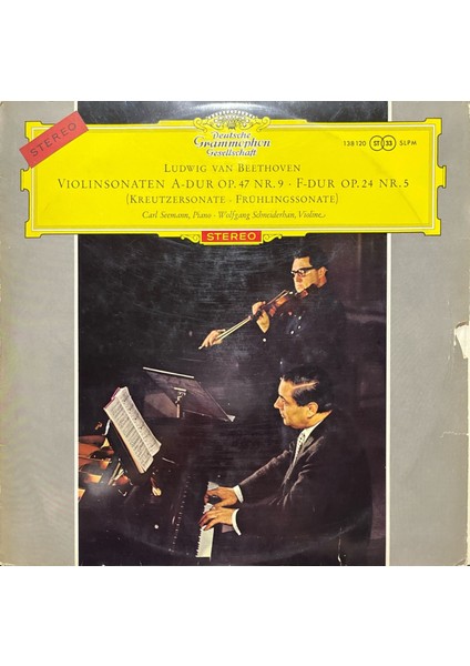 Luwig Van Beethoven Violin Sonaten Lp Plak