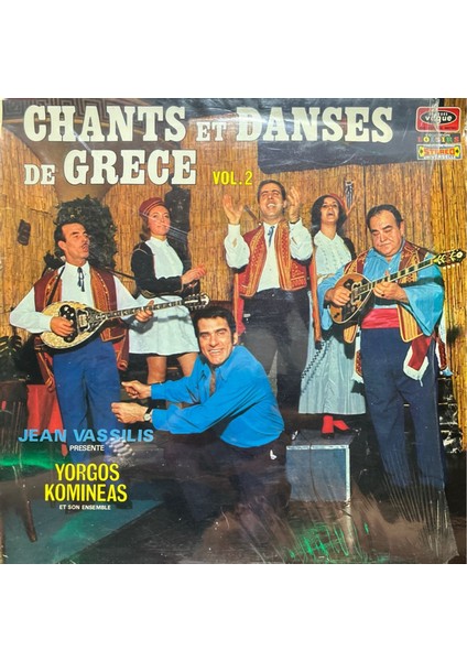 Jean Vassilis Chants Et Danses De Greece Vol.2 Lp Plak