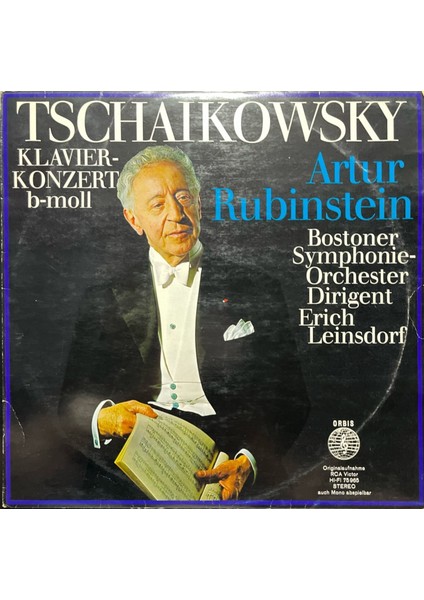 Artur Rubinstein Tschaikowsky Lp Plak